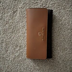 Michael Kors Tan and Brown Leather Wallet